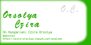 orsolya czira business card